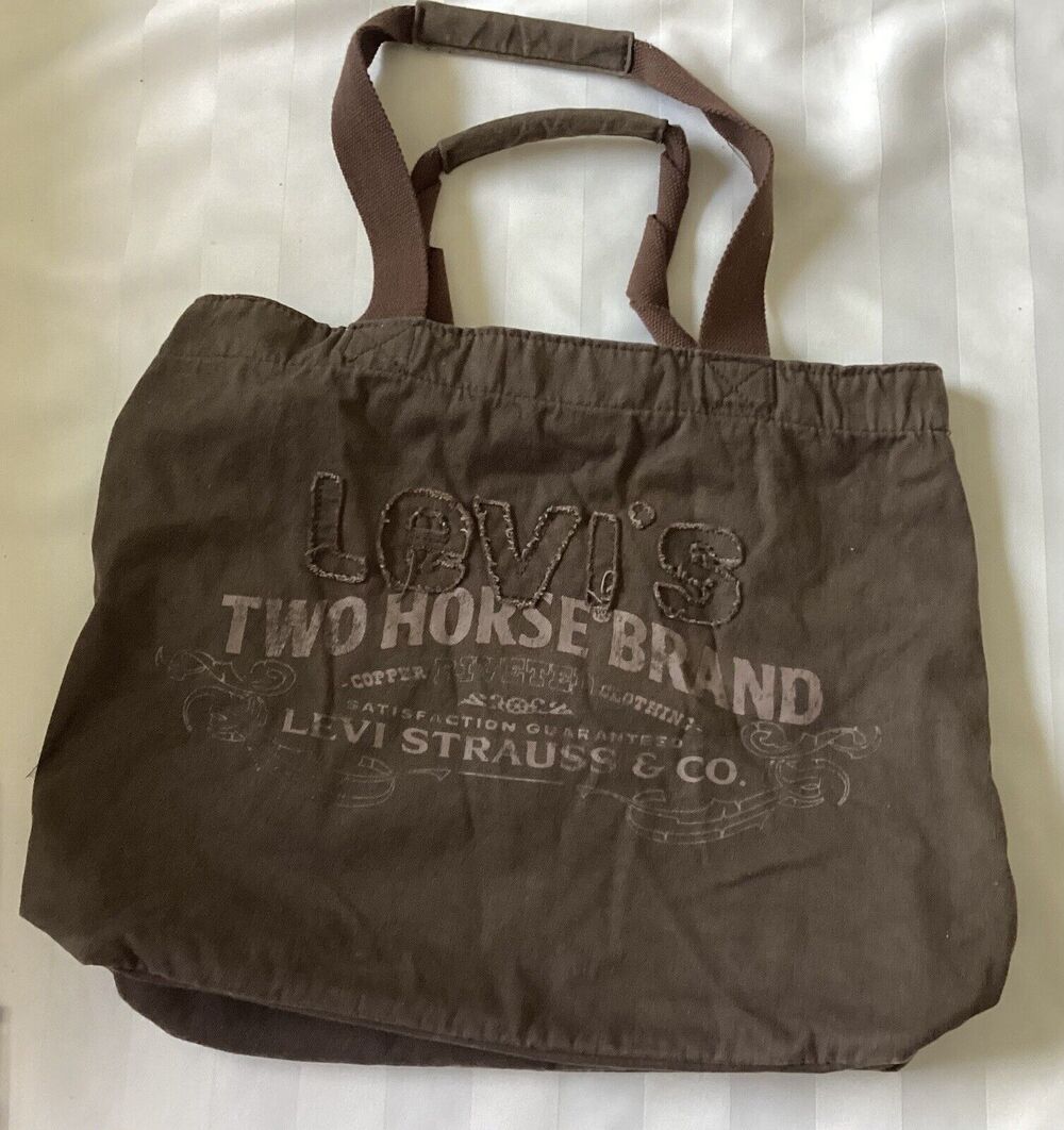 Vintage Levi  2 Horse Brand Tote Bag